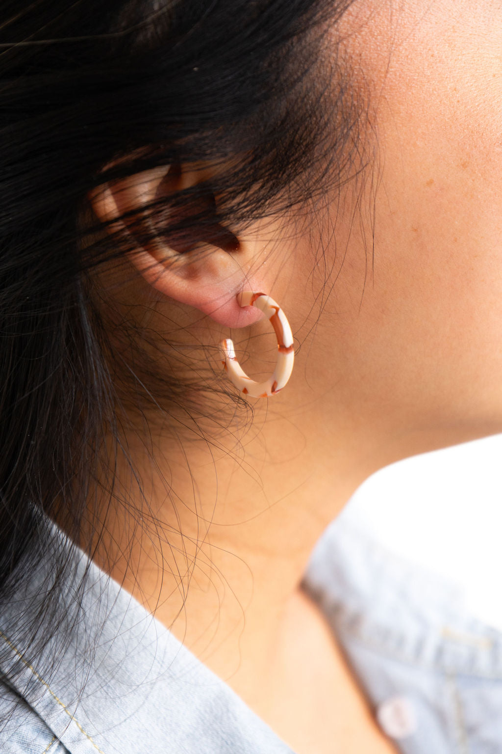 Cam Mini Hoops - Peach from Spiffy & Splendid