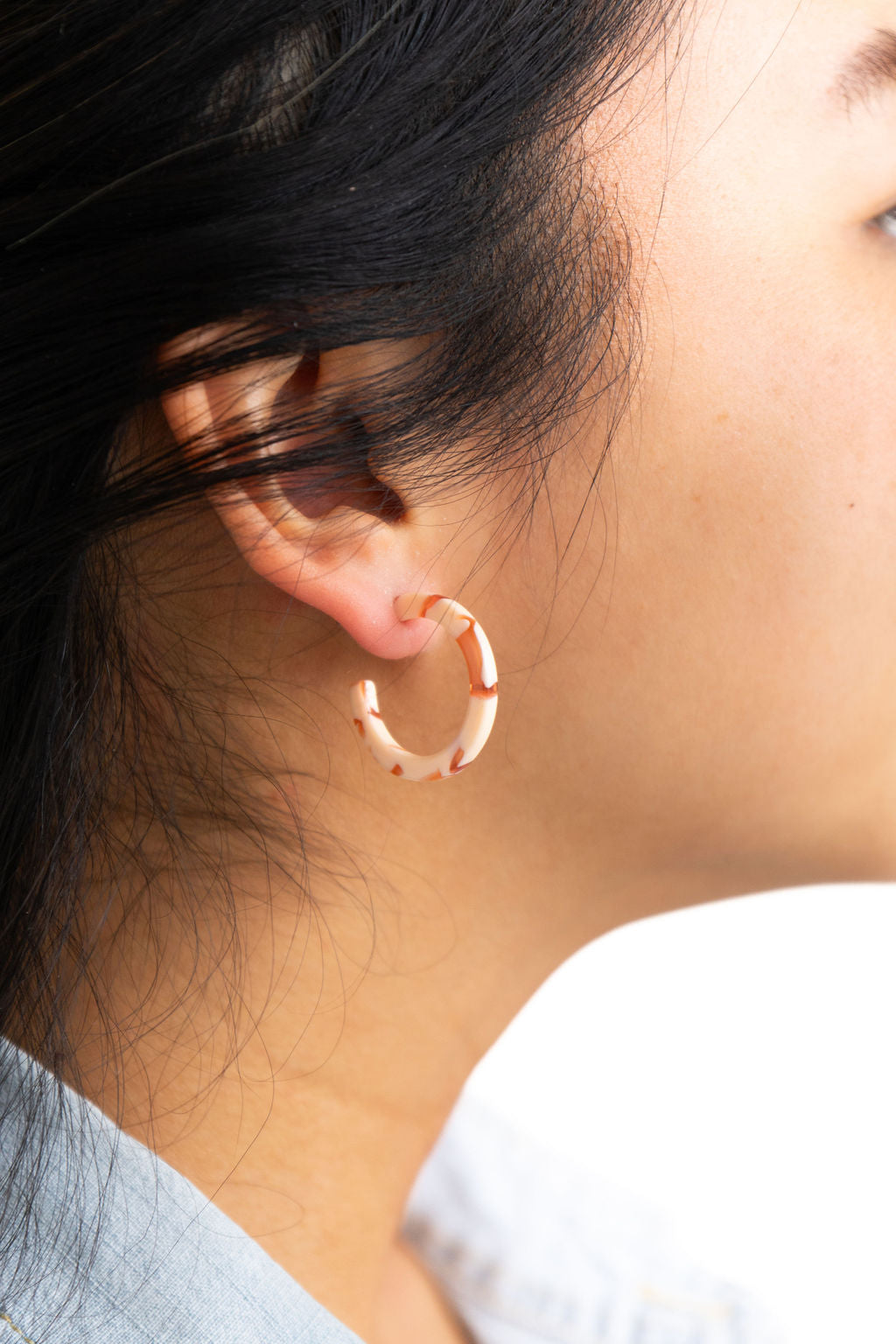 Cam Mini Hoops - Peach from Spiffy & Splendid