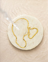 Liquid Gold Herringbone Chain Bracelet from CELESTE SOL Jewelry