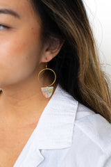Iris Earrings Large - Iridescent Neon from Spiffy & Splendid