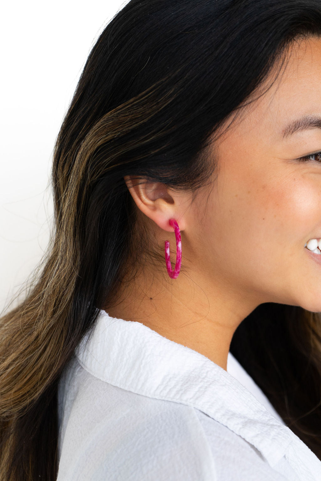 Camy Hoops - Raspberry from Spiffy & Splendid