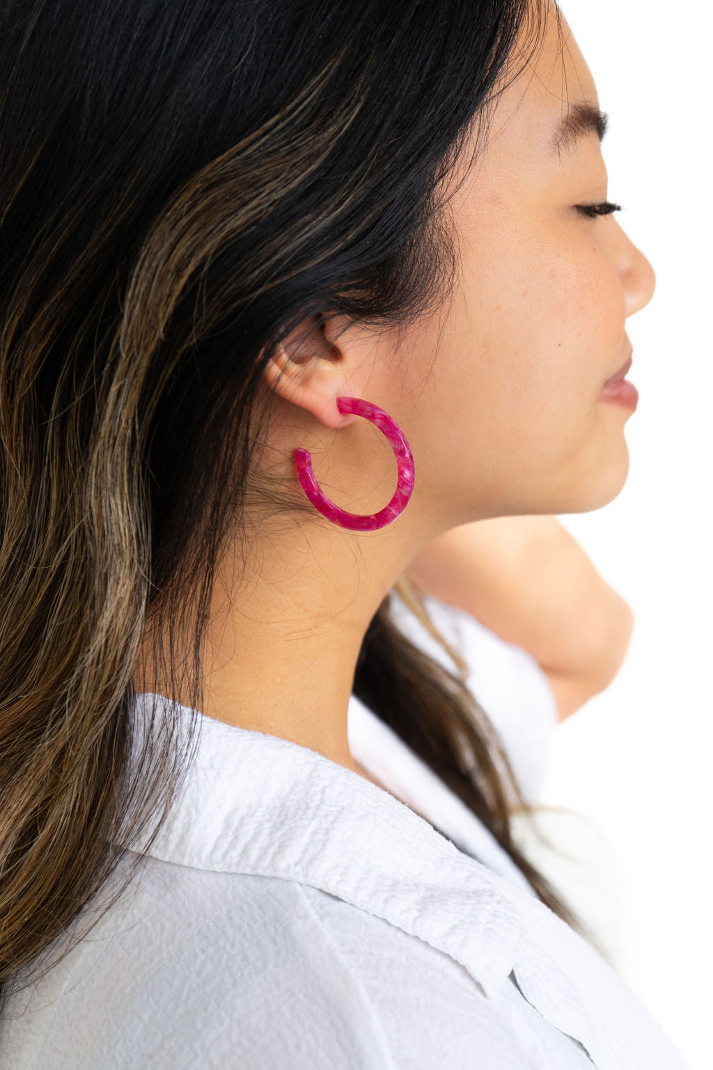 Camy Hoops - Raspberry from Spiffy & Splendid