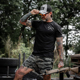 Dying is Easy. Surviving Is Hard Men's T-Shirt From Combat Iron Apparel
