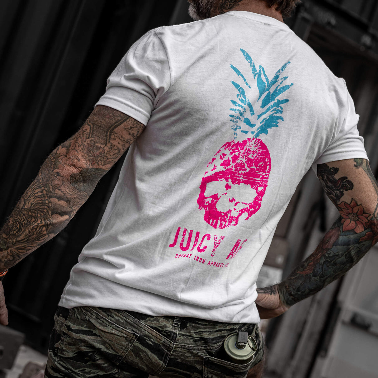 Juicy AF Pineapple Men's T-Shirt From Combat Iron Apparel