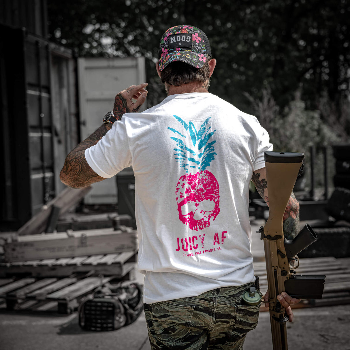 Juicy AF Pineapple Men's T-Shirt From Combat Iron Apparel