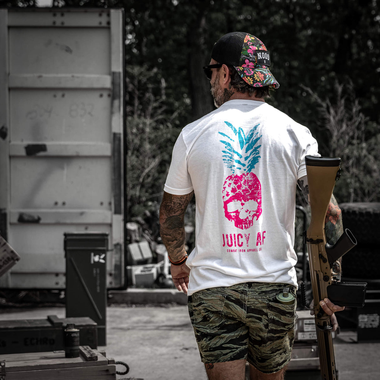 Juicy AF Pineapple Men's T-Shirt From Combat Iron Apparel