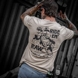 Ride 'Em Raw - Saddles Are For Sissy's Men's T-Shirt from Combat Iron Apparel
