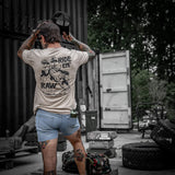 Ride 'Em Raw - Saddles Are For Sissy's Men's T-Shirt from Combat Iron Apparel