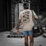 Ride 'Em Raw - Saddles Are For Sissy's Men's T-Shirt from Combat Iron Apparel
