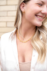Luxe Gold Oriana Studs - Medium from Spiffy & Splendid