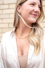 Luxe Gold Oriana Studs - Medium from Spiffy & Splendid