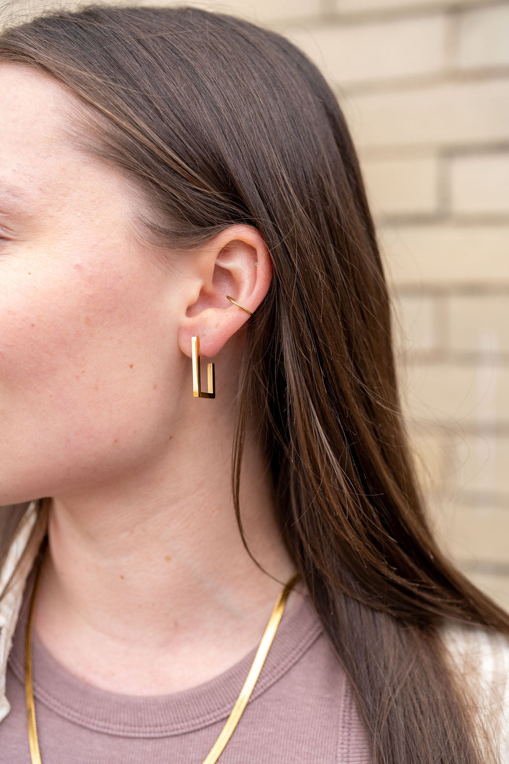 Luxe Gold Goldi Hoops from Spiffy & Splendid