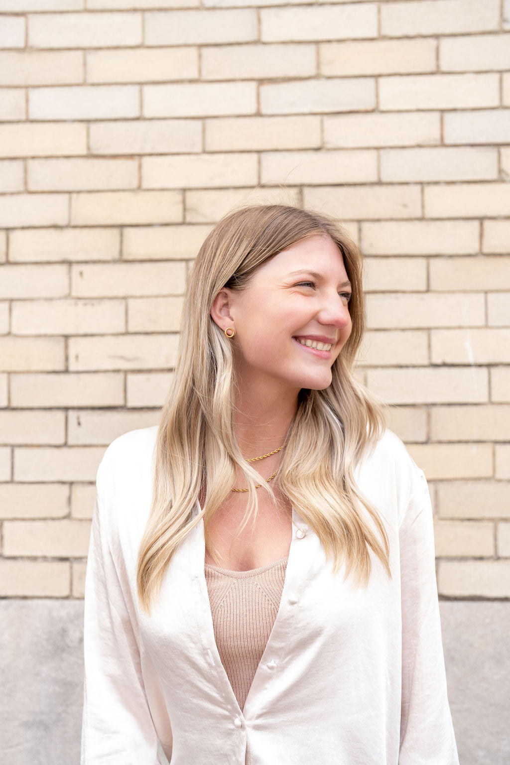 Luxe Gold Oriana Studs - Small from Spiffy & Splendid
