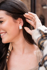 Ghost Studs - White Shimmer from Spiffy & Splendid