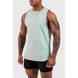 ELEVATE CUTOFF WORKOUT TANK - SAGE GREEN from NXTLVL ATHLETIC