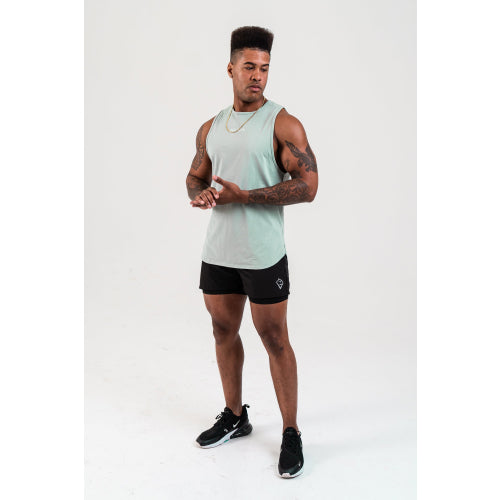 ELEVATE CUTOFF WORKOUT TANK - SAGE GREEN from NXTLVL ATHLETIC