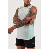 ELEVATE CUTOFF WORKOUT TANK - SAGE GREEN from NXTLVL ATHLETIC