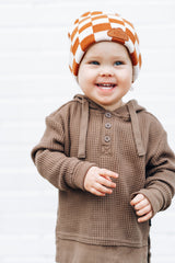 COPPER CHECKERS DREAM BEANIE from DREAM BIG LITTLE CO