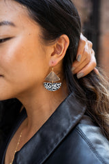 Ava Earrings - Black Dot from Spiffy & Splendid