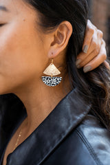 Ava Earrings - Black Dot from Spiffy & Splendid