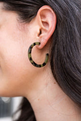 Camy Hoops - Olive Tortoise from Spiffy & Splendid