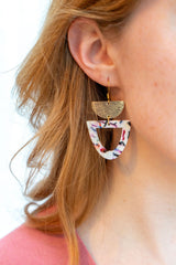 Irene Earrings - Marble Confetti from from Spiffy & Splendid