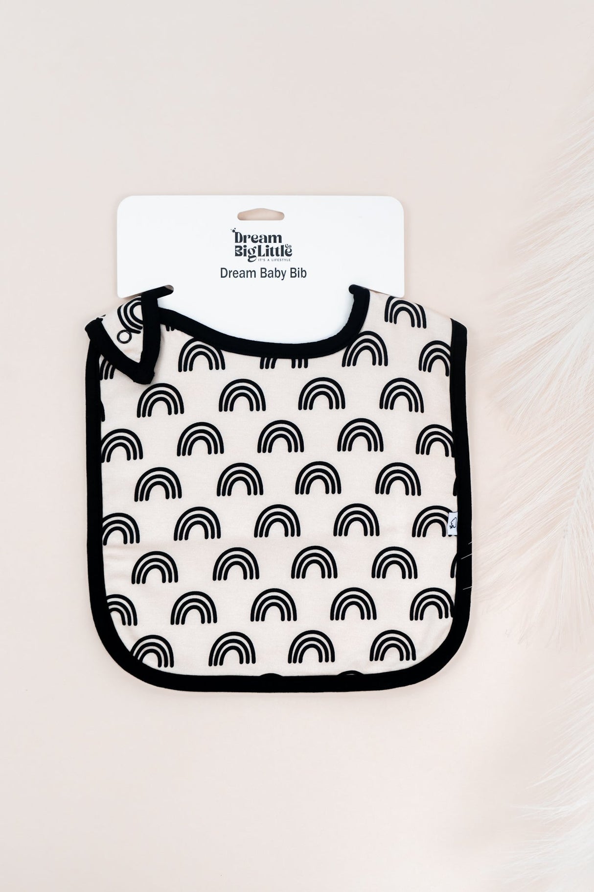SIMPLE RAINBOW DREAM BABY BIB from DREAM BIG LITTLE CO
