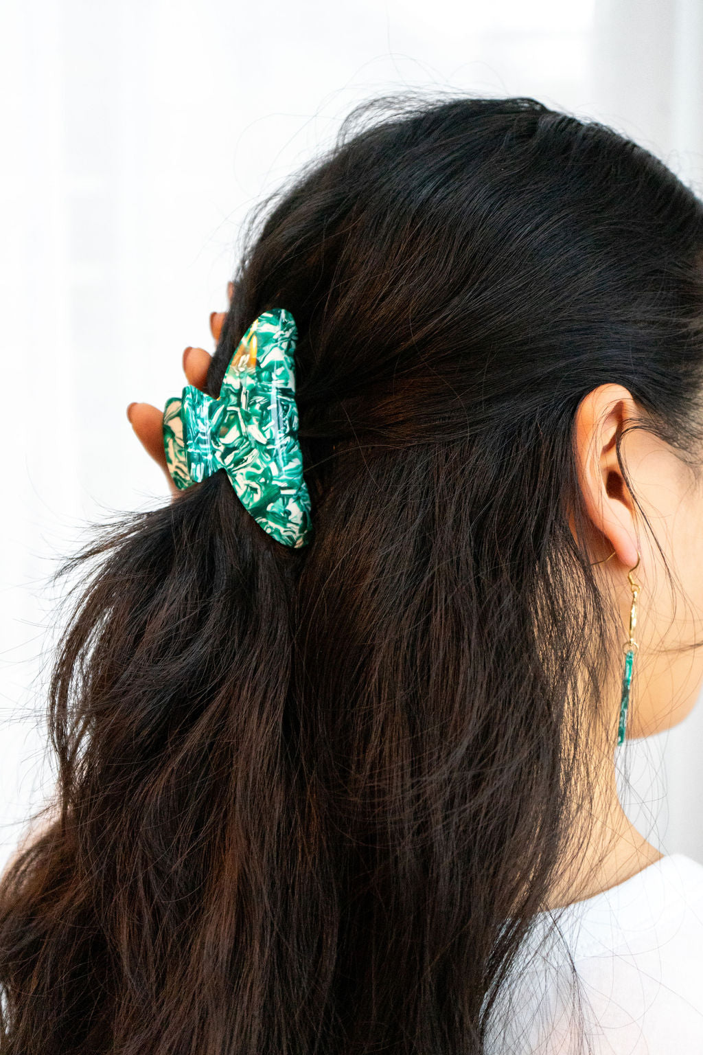 Carmen Hair Claw - Sea Green from Spiffy & Splendid