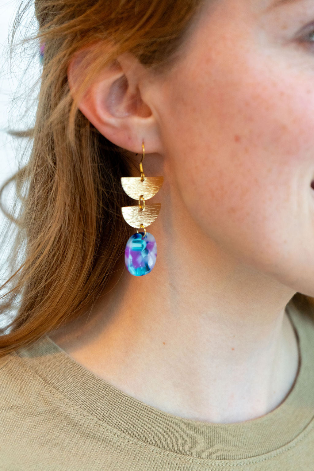 Elena Earrings - Purple Party from Spiffy & Splendid