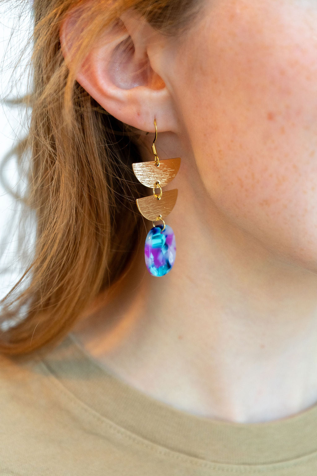 Elena Earrings - Purple Party from Spiffy & Splendid