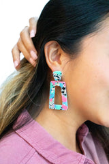 Avery Earrings - 80's Pastel from Spiffy & Splendid