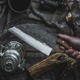Rustic Hand Forged Serbian Cleaver From TheCookingGuild