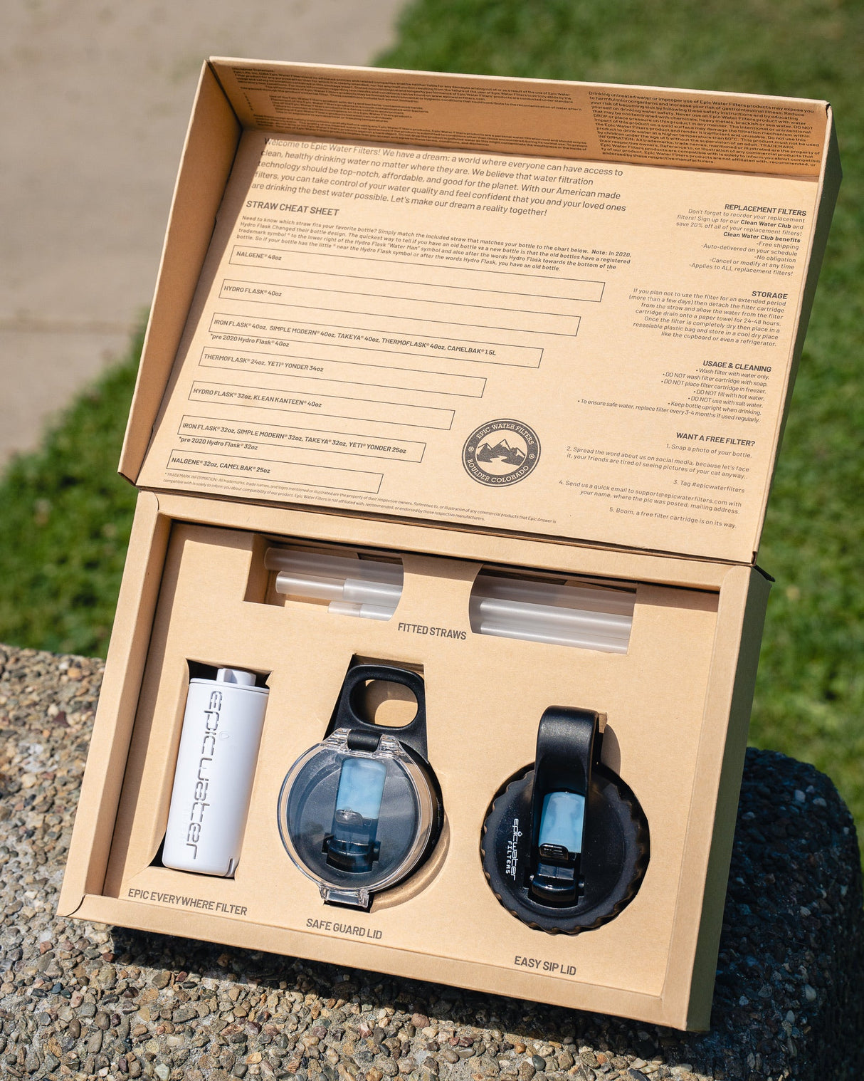 The Answer 2.0 | Compatible With Hydro Flask, Nalgene, and More! from Epic Water Filters USA