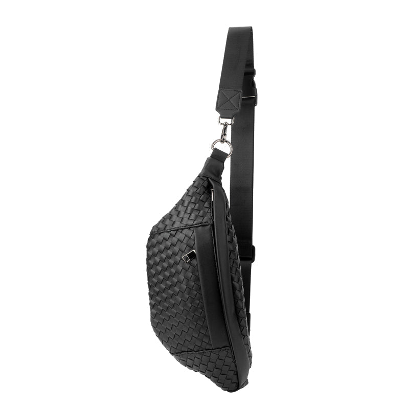 The Riley | Woven Leather Sling Bag from Babs+Birdie