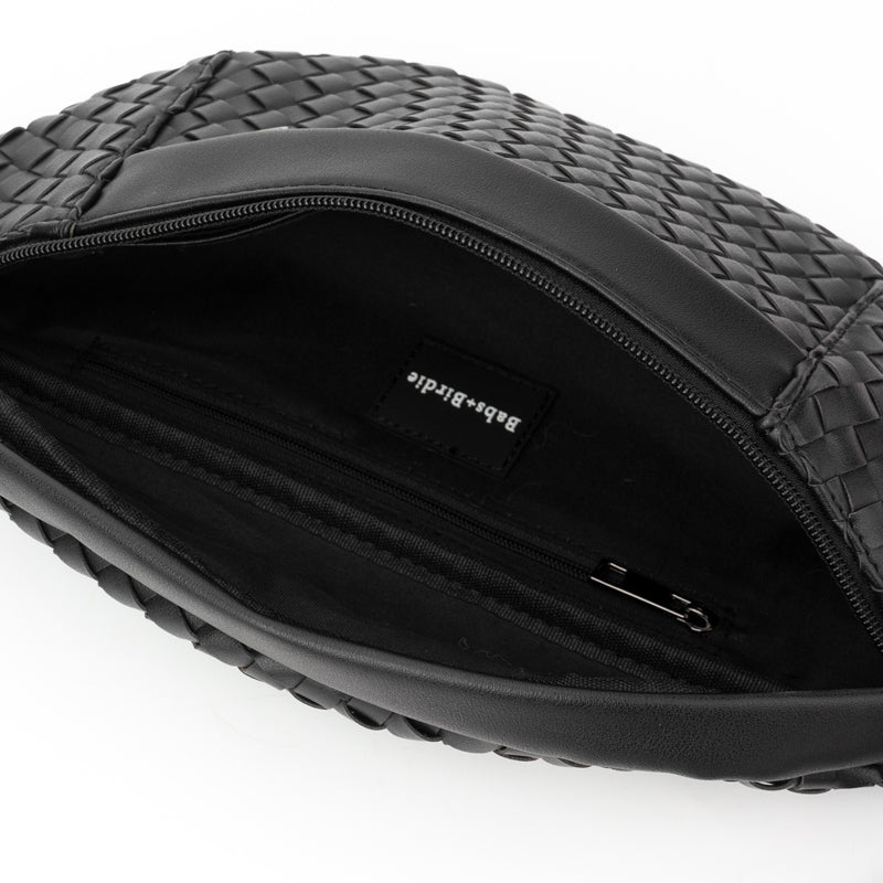 The Riley | Woven Leather Sling Bag from Babs+Birdie