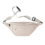 The Riley | Woven Leather Sling Bag from Babs+Birdie