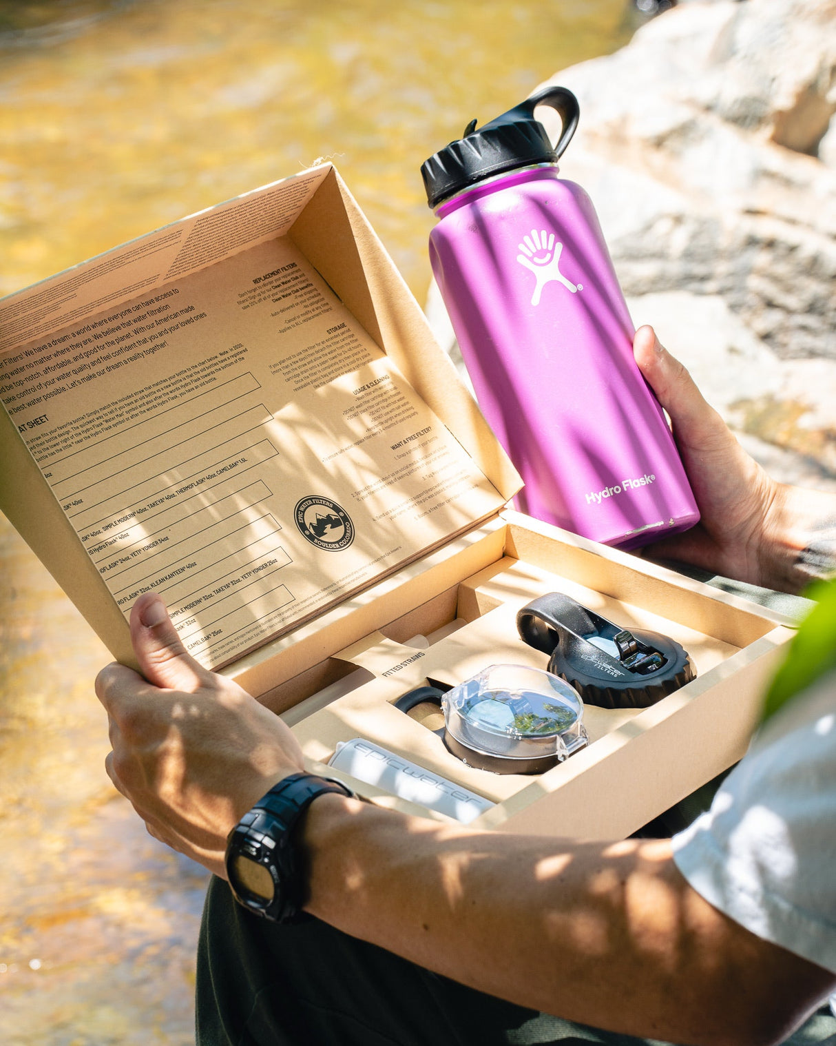 The Answer 2.0 | Compatible With Hydro Flask, Nalgene, and More! from Epic Water Filters USA