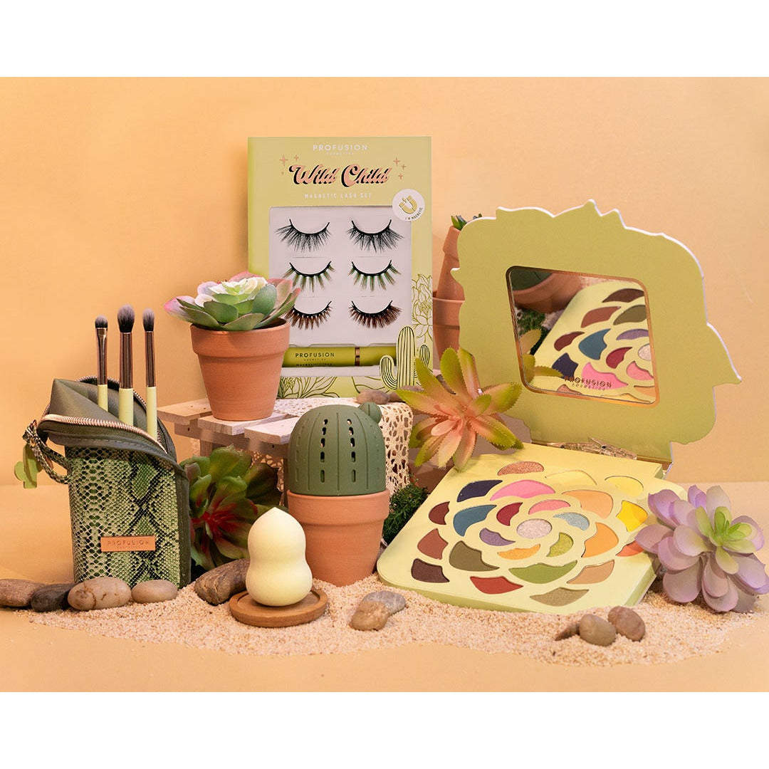 Desert Sage | Blend & Stand 4pc Bag & Brush Set from Profusion Cosmetics