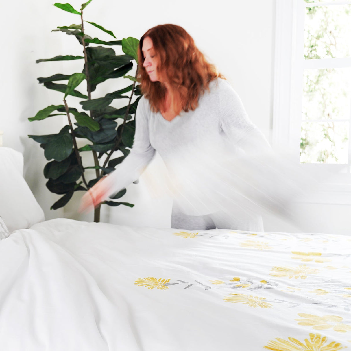 Aprile Reversible Cotton Duvet Cover 3 Piece Set from LushDecor