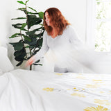 Aprile Reversible Cotton Duvet Cover 3 Piece Set from LushDecor