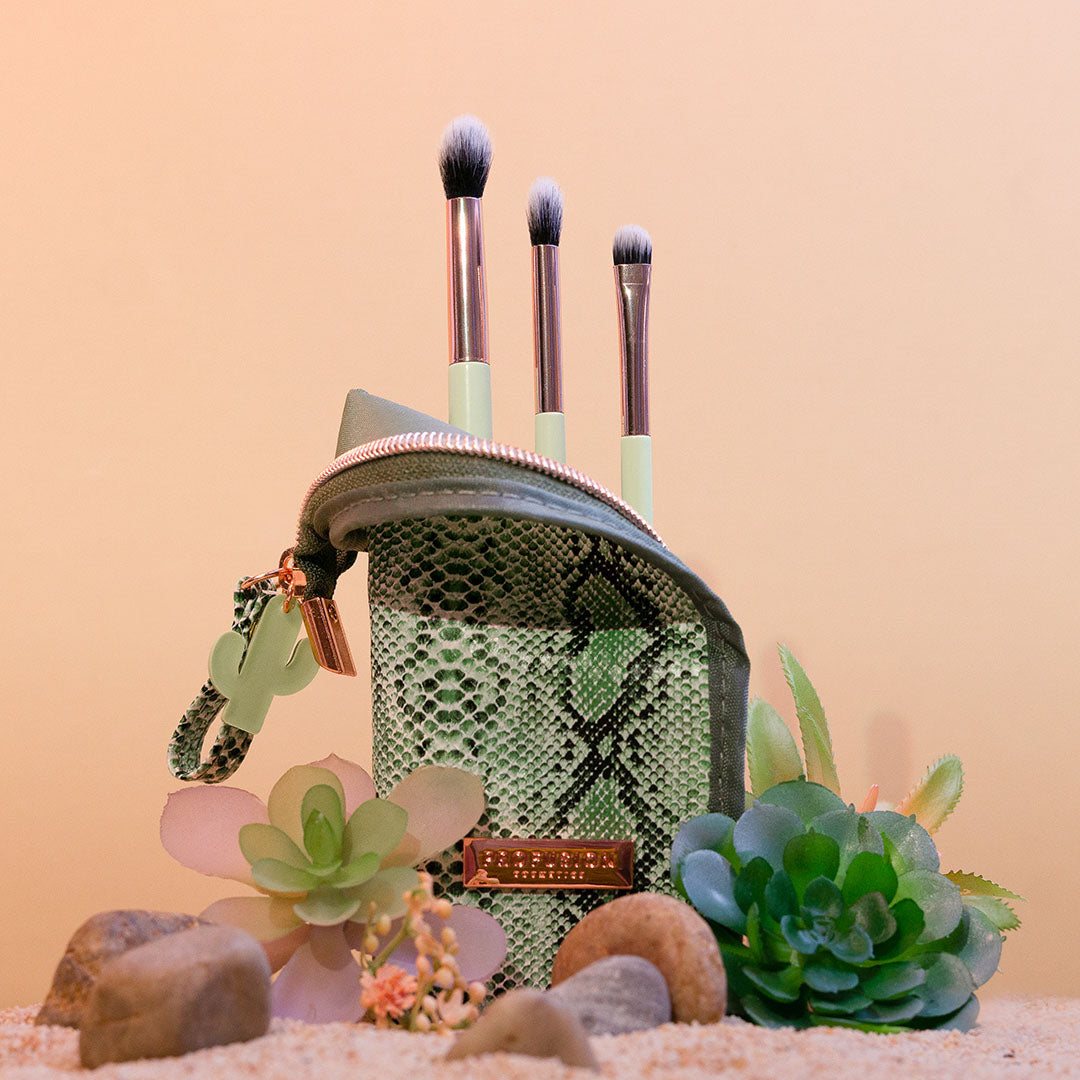 Desert Sage | Blend & Stand 4pc Bag & Brush Set from Profusion Cosmetics
