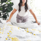 Aprile Reversible Cotton Duvet Cover 3 Piece Set from LushDecor