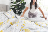 Aprile Reversible Cotton Duvet Cover 3 Piece Set from LushDecor