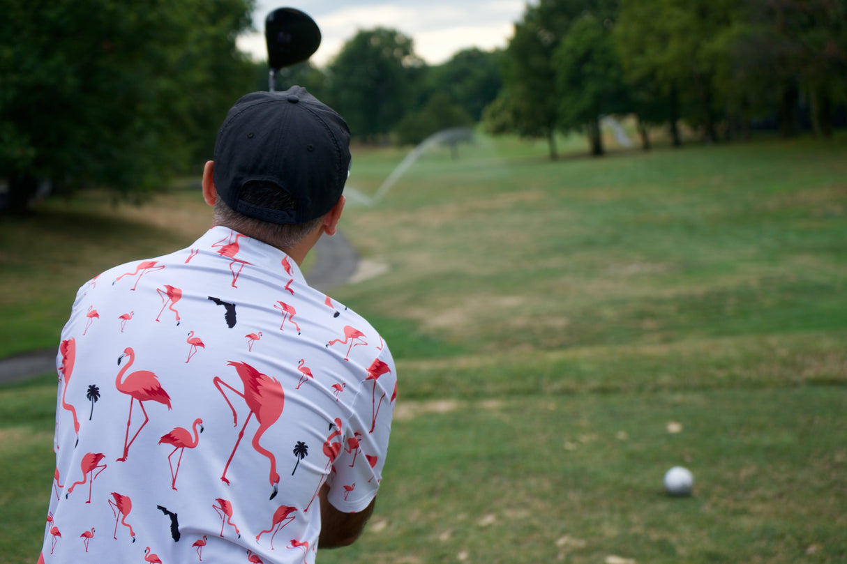 Florida Flamingo Golf Shirt 1803 Sports from 1803 Sports