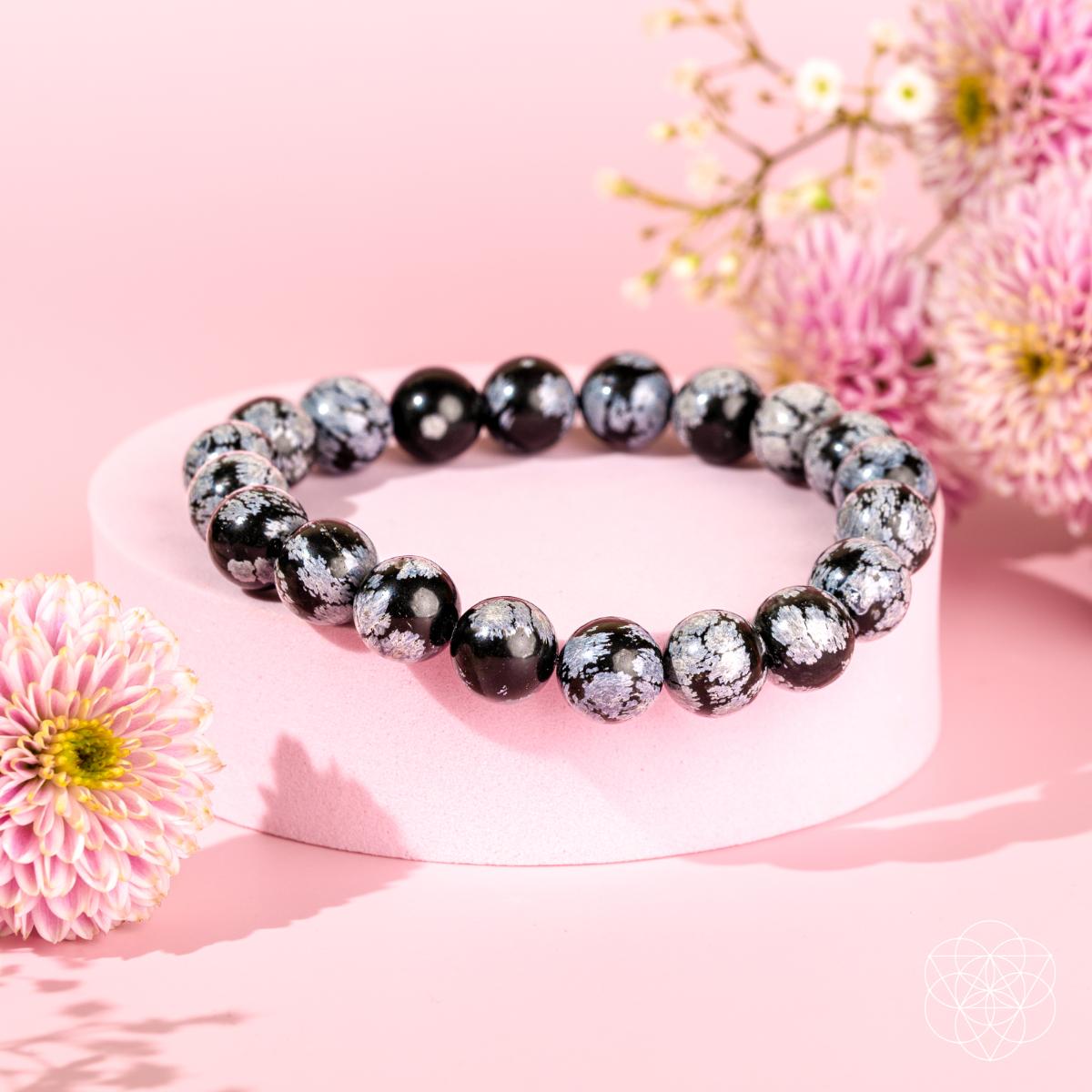 The Pattern Breaker – Snowflake Obsidian Bracelet from Conscious Items