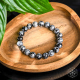 The Pattern Breaker – Snowflake Obsidian Bracelet from Conscious Items