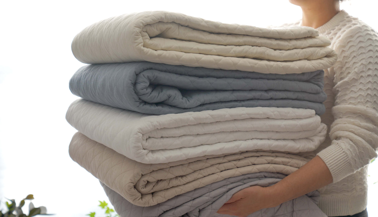 Ava Diamond Oversized Cotton Quilt Set from LushDecor