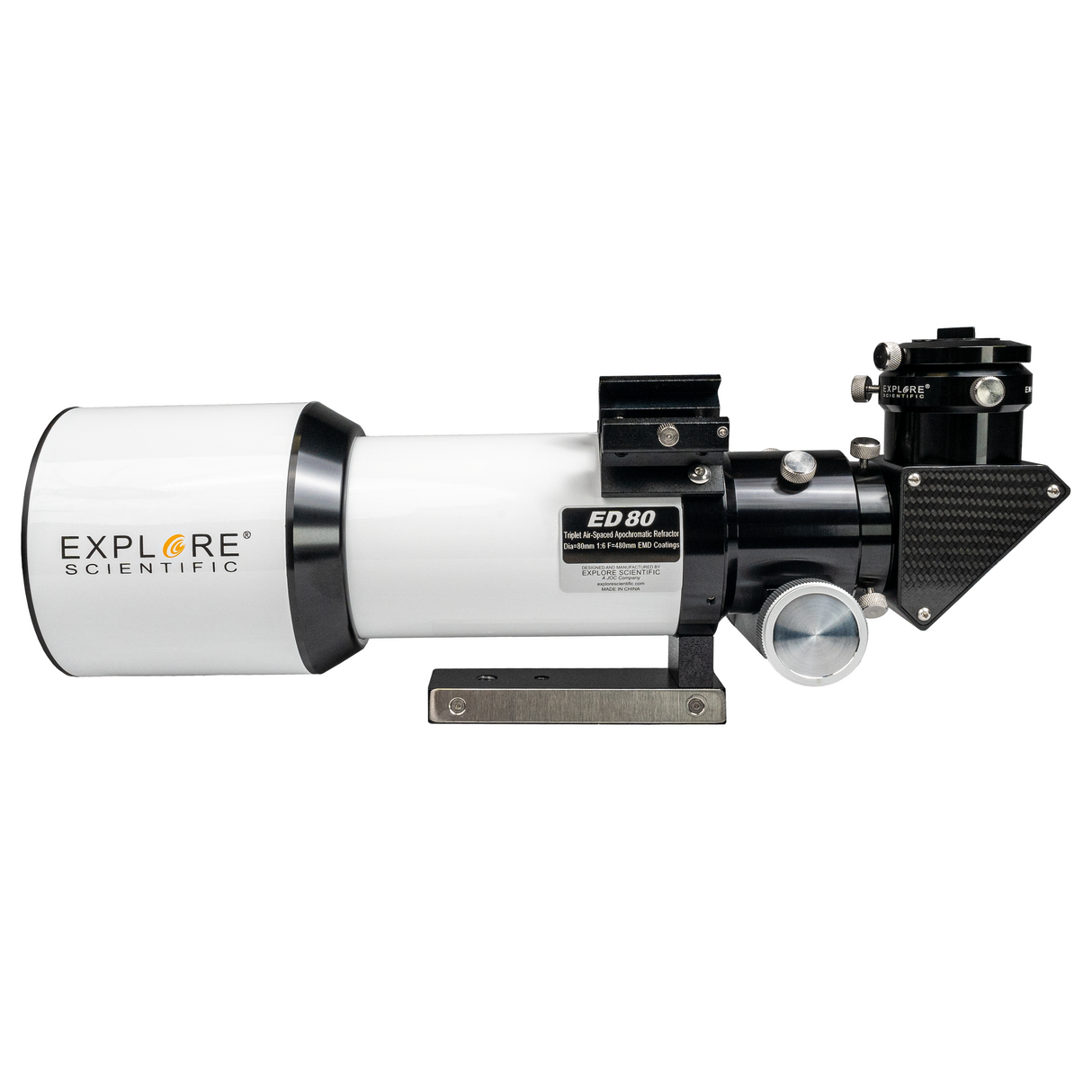 Explore Scientific ED80 Essential Series Air-Spaced Triplet Refractor Telescope - ES-ED0806-02 from Explore Scientific