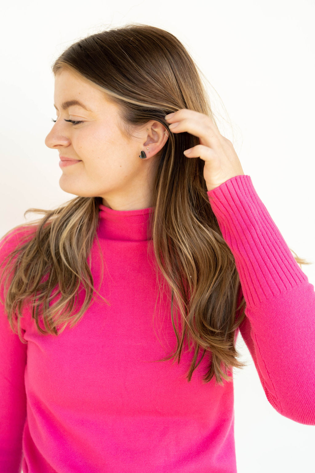 Hand Drawn Heart Studs - Black from Spiffy & Splendid