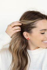 Hand Drawn Heart Studs- Red from Spiffy & Splendid